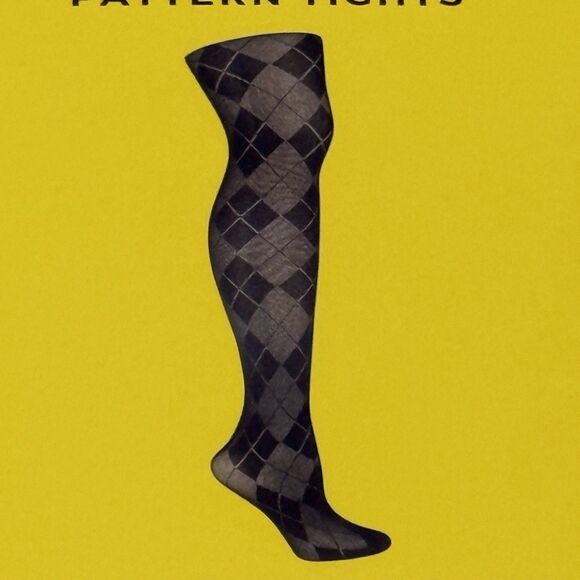 Sam Edelman Circus New York tights argyle print size Small - Picture 8 of 10